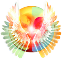 an angel wings greeting